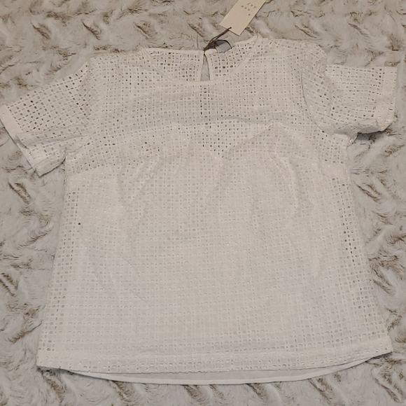 Eyelet cotton lace top - Picture 1 of 6